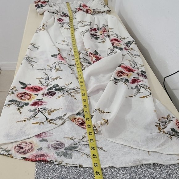 NEW XL Floral Off the Shoulder Maxi Dress - Picture 12 of 15